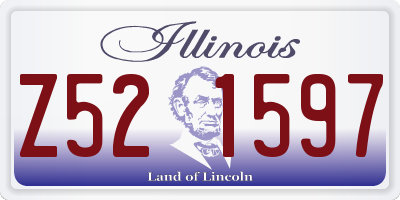 IL license plate Z521597