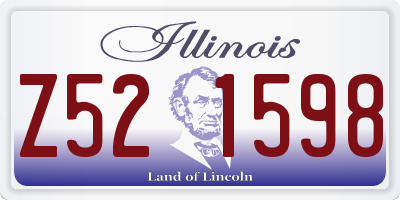 IL license plate Z521598