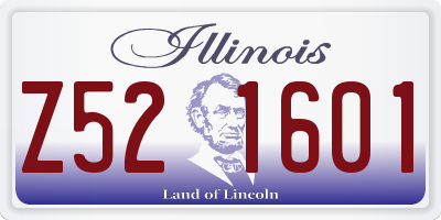 IL license plate Z521601