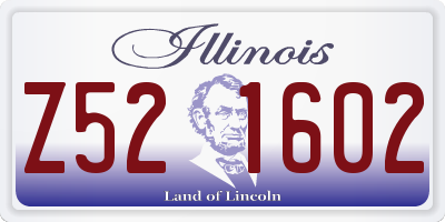 IL license plate Z521602