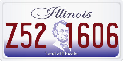 IL license plate Z521606