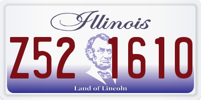 IL license plate Z521610