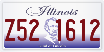 IL license plate Z521612