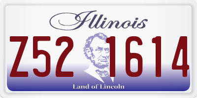 IL license plate Z521614
