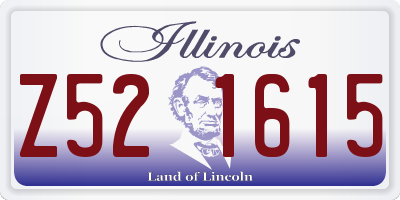 IL license plate Z521615