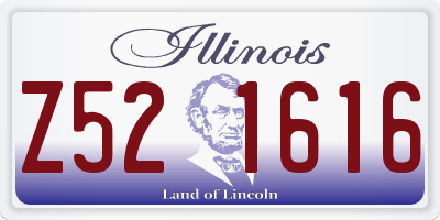 IL license plate Z521616