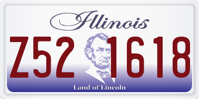 IL license plate Z521618
