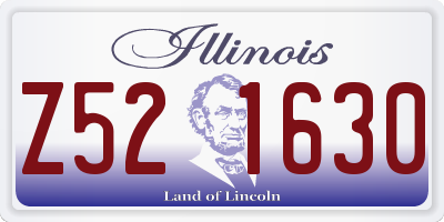 IL license plate Z521630