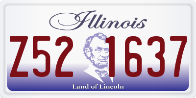 IL license plate Z521637