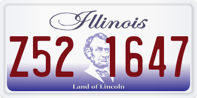 IL license plate Z521647