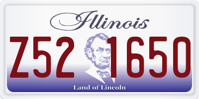 IL license plate Z521650