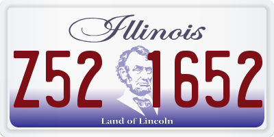 IL license plate Z521652