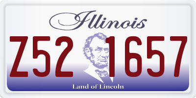 IL license plate Z521657