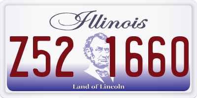 IL license plate Z521660