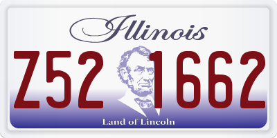 IL license plate Z521662