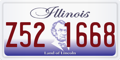 IL license plate Z521668