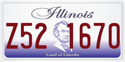 IL license plate Z521670
