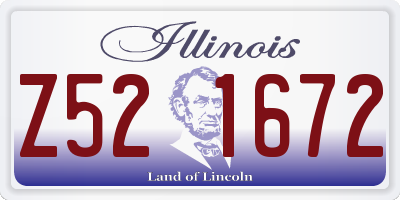 IL license plate Z521672