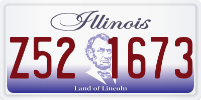 IL license plate Z521673