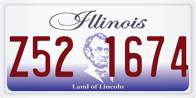 IL license plate Z521674