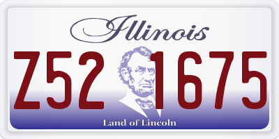 IL license plate Z521675