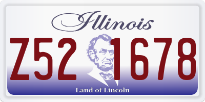 IL license plate Z521678
