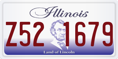 IL license plate Z521679