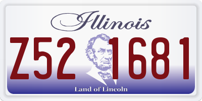 IL license plate Z521681
