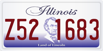 IL license plate Z521683
