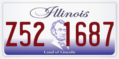 IL license plate Z521687