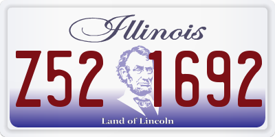 IL license plate Z521692