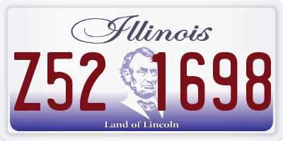 IL license plate Z521698