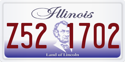 IL license plate Z521702