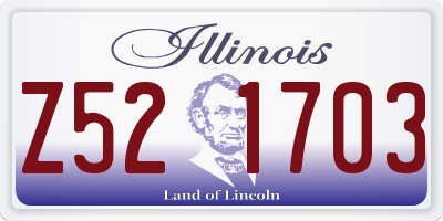 IL license plate Z521703