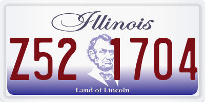 IL license plate Z521704