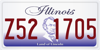 IL license plate Z521705