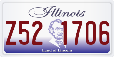 IL license plate Z521706