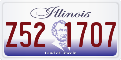IL license plate Z521707