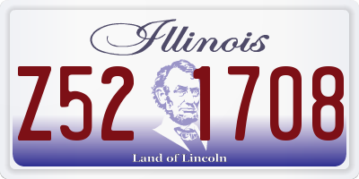 IL license plate Z521708