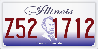 IL license plate Z521712