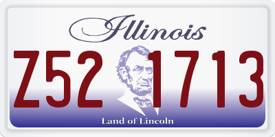 IL license plate Z521713
