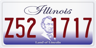 IL license plate Z521717
