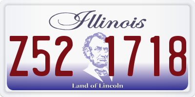 IL license plate Z521718