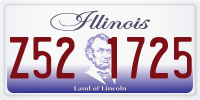 IL license plate Z521725