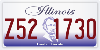 IL license plate Z521730