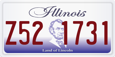 IL license plate Z521731