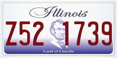 IL license plate Z521739