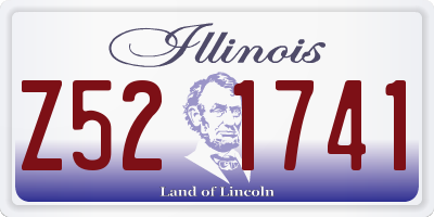 IL license plate Z521741