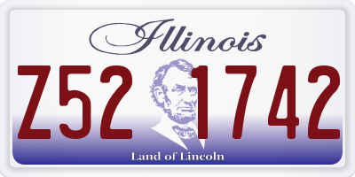 IL license plate Z521742