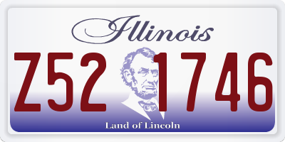 IL license plate Z521746